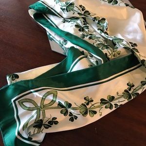 Silky shamrock scarf